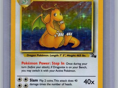 (NM) Dragonite 4/62 Holo - Pokemon Fossil
