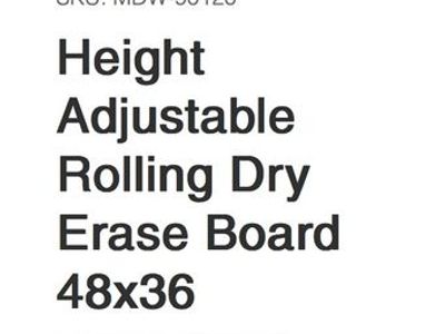 White board rolling 48x36