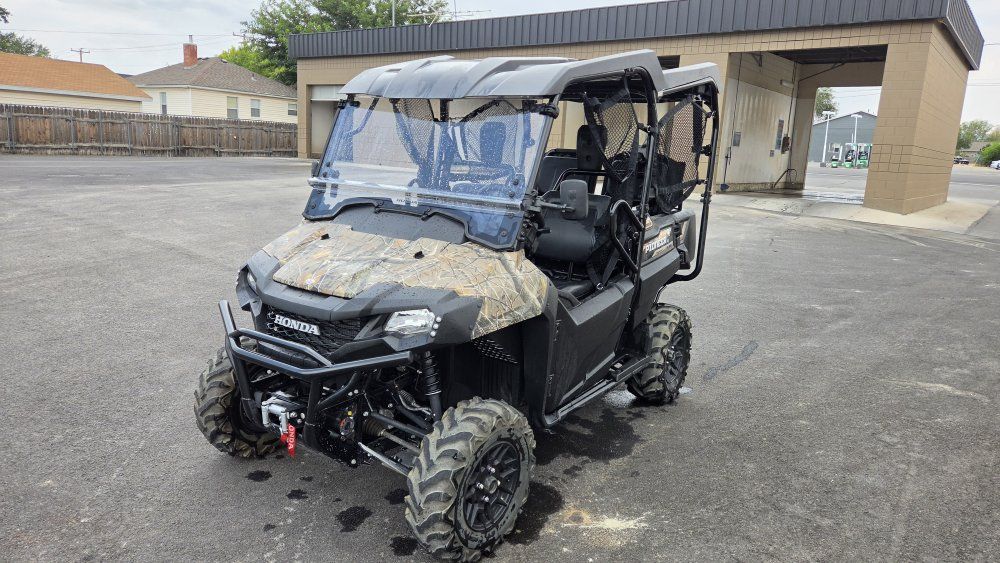 Honda Pioneer 700-4 Deluxe Camo UTV Side-by-Side with Roof, Windshield & Winch