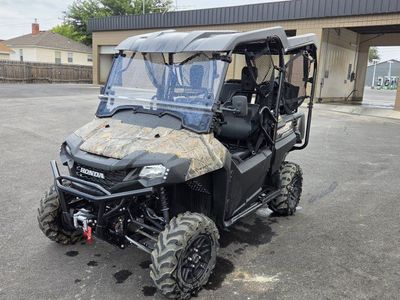 Honda Pioneer 700-4 Deluxe Camo UTV Side-by-Side with Roof, Windshield & Winch