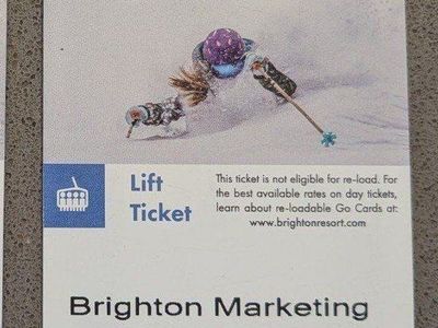 Brighton 7hr Ski-Up Lift Ticket (no blackout)