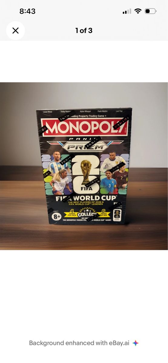 2026 Panini Prizm Monopoly FIFA World Cup Blaster Box (Sealed)