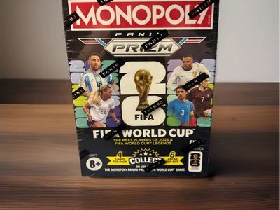 2026 Panini Prizm Monopoly FIFA World Cup Blaster Box (Sealed)
