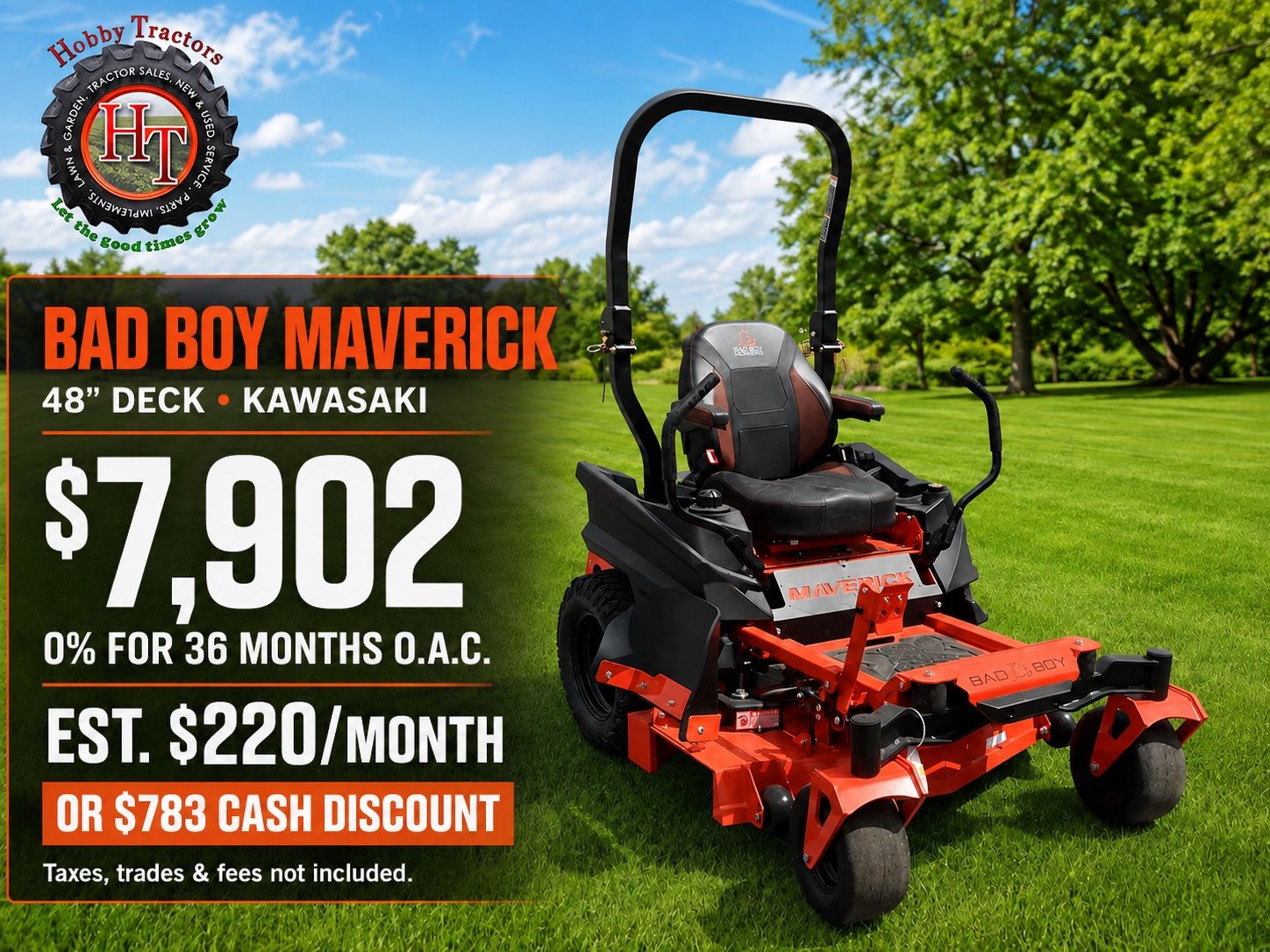 Bad Boy Maverick 48” Kawasaki