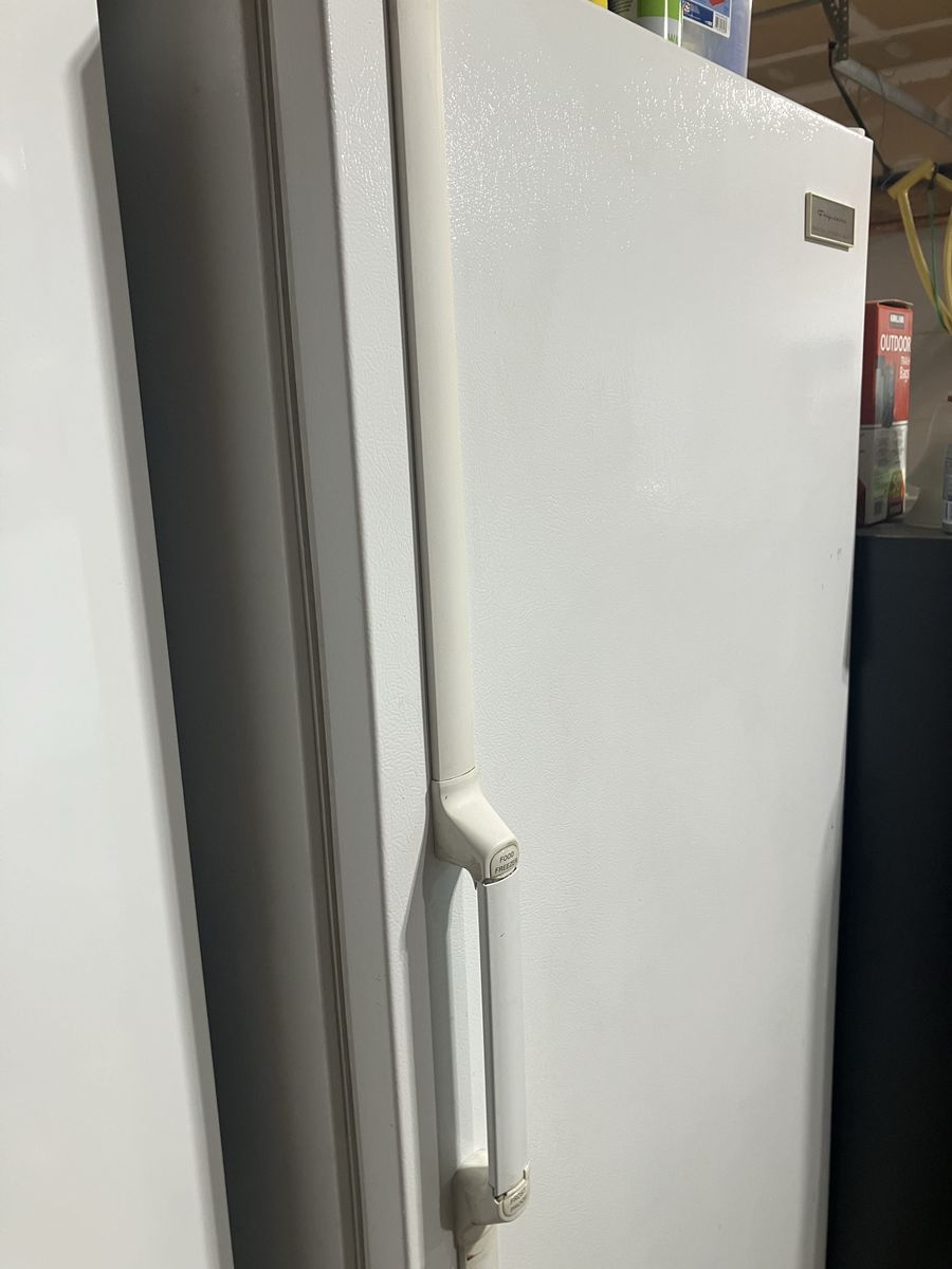 Frigidaire White Upright Freezer - Excellent Condition