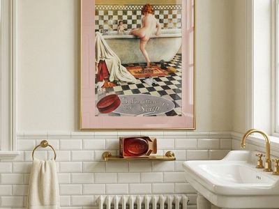 Framed Art Print of Vintage Advertisement