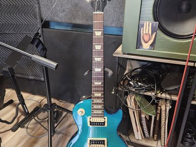 Gibson Les Paul Electric Guitar - Blue Burst with Grover Tuners
