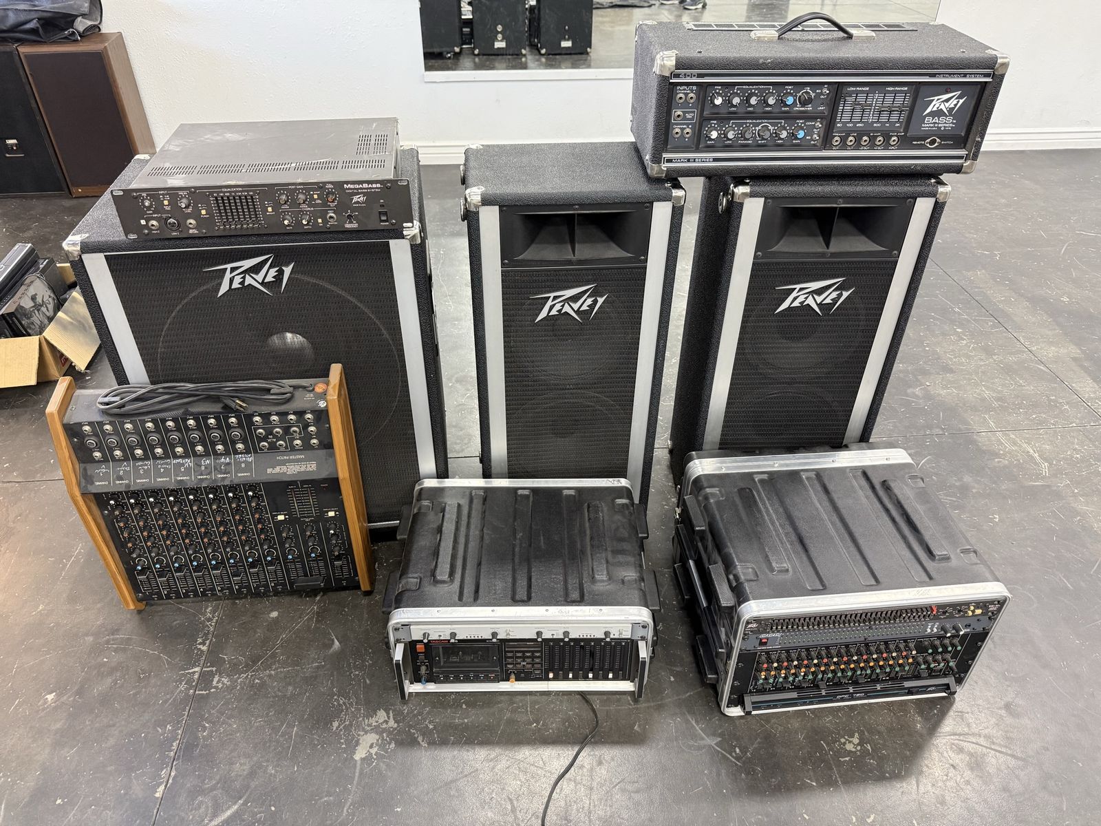 Peavey MegaBass Digital Bass System and Pro Audio Gear Bundle