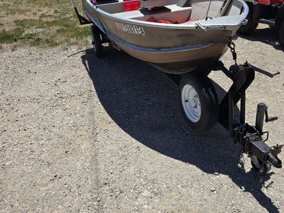 Used Nymph Fishing Boat with 10hp Honda Outboard & Trailer