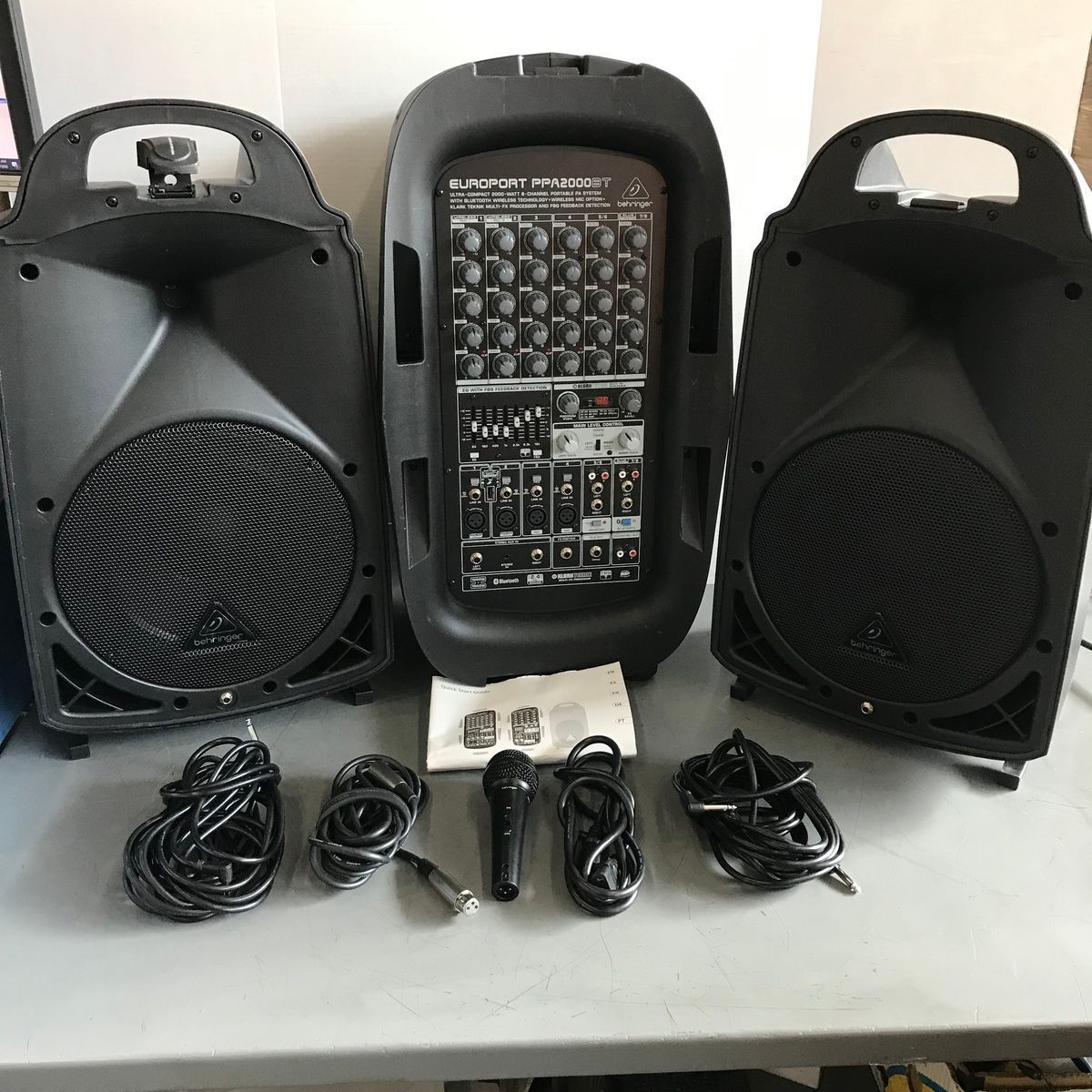 Behringer Europort PPA2000BT 2000W 8-Channel Portable PA System Bluetooth