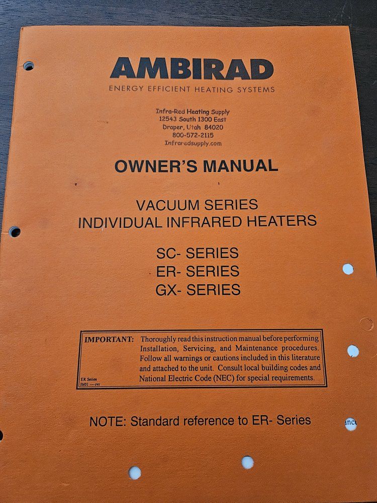 Ambirad Shop/Garage heater