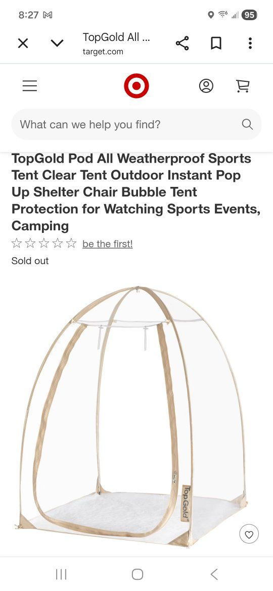 Topgold sports tent