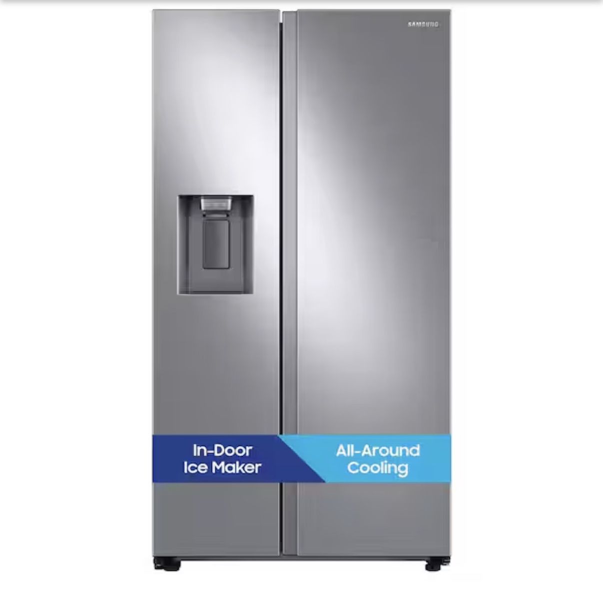 Samsung 27.4 cu. ft. Standard Depth Side-by-Side Refrigerator in Fingerprint-Resistant Stainless Steel