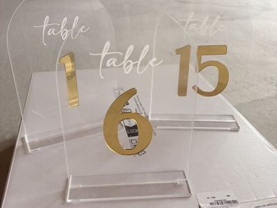 Wedding Table Numbers