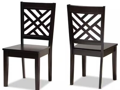 PACK OF 2 Caron Dark Brown Dining Chair (4 AVAILABLE)