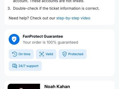 Noah Kahan Concert Tickets (2) - America First Field, Sandy, UT - Aug 25th - Section 201
