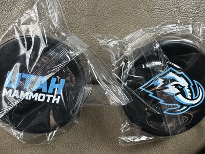 Utah Mammoth Sealed Hockey Pucks (Two Styles)