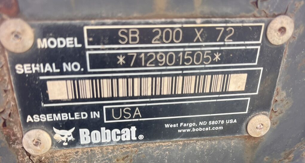 BobCat 72 SB200 Snowblower