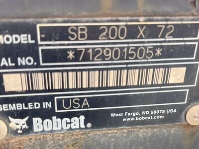 BobCat 72 SB200 Snowblower