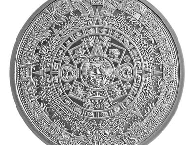 2 oz Aztec Calandar .999 Fine Silver in Capsule