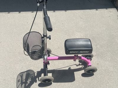 Kids Knee Rover Pink Knee Scooter with Basket - Mobility Aid