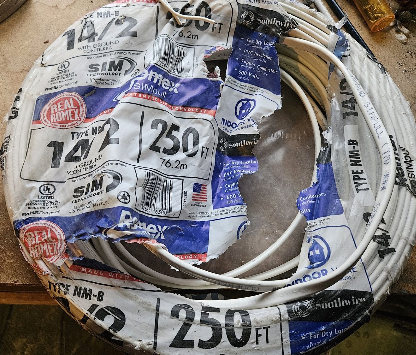 Romex Wire 14-2