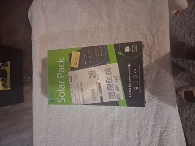 Big blue , twenty eight watt , portable solar pane