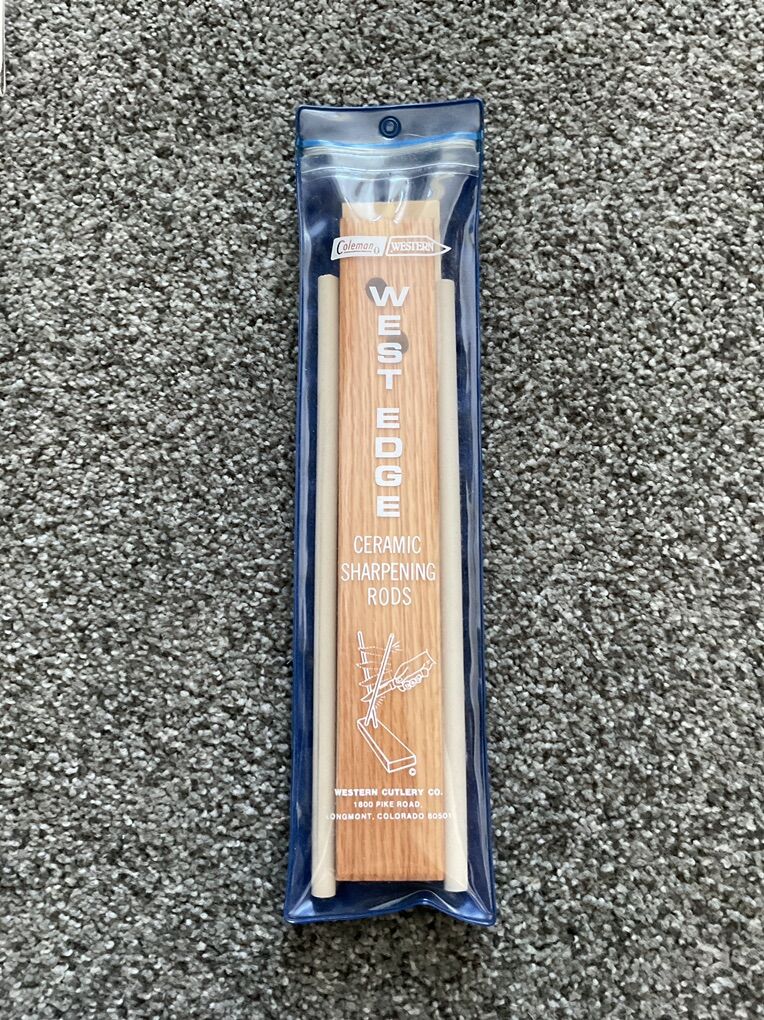 Vintage Coleman Western Ceramic Sharpening Rods