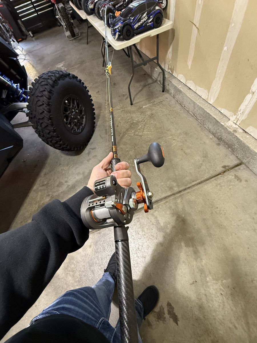 Okuma Kokanee Black 8'6" Rod & Cold Water CW-203D Reel Fishing Combo Used