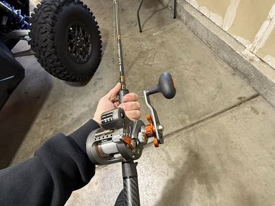 Okuma Kokanee Black 8'6" Rod & Cold Water CW-203D Reel Fishing Combo Used