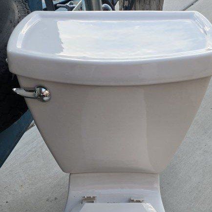Used Standard Porcelain Toilet with Seat