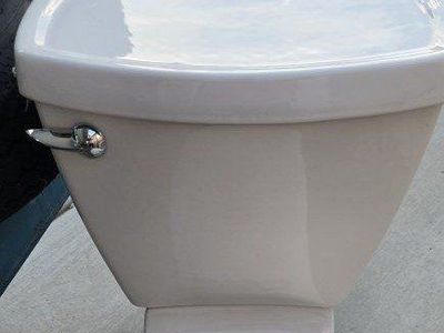Used Standard Porcelain Toilet with Seat