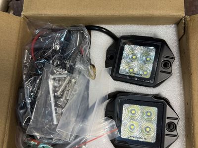 Pair of recessed pod lights off road