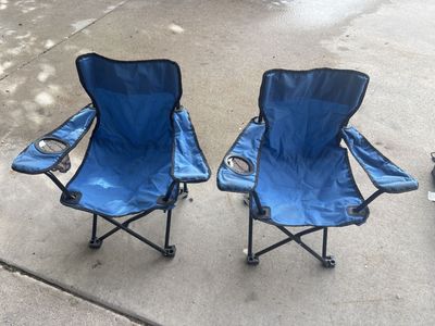 2 kids camping chairs