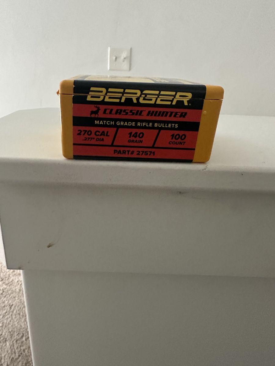 Berger 180 grain elite hunter bullets
