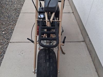 Tan Mini Bike - Classic Style, Great for Recreation and Off-Road Fun
