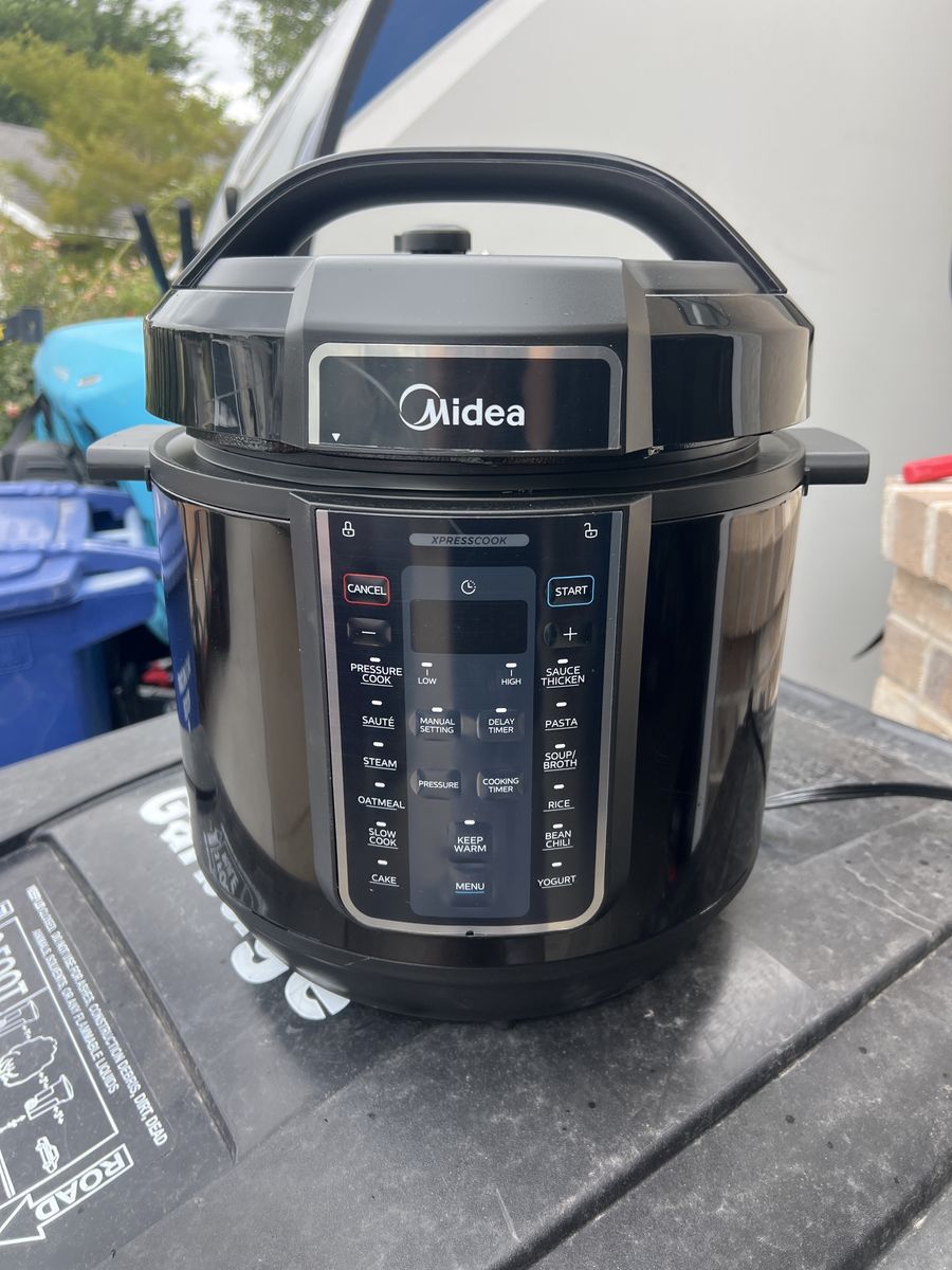 Midea XpressCook Electric Pressure Cooker - Black, Multi-function with 14 Presets