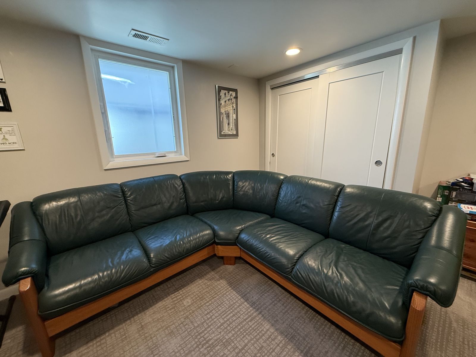 Full Grain Leather Sectional