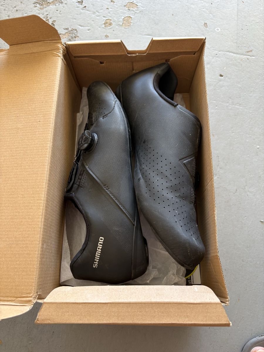 Shimano RC3 RC300 SPD-SL Road Cycling Shoes Black Size 47