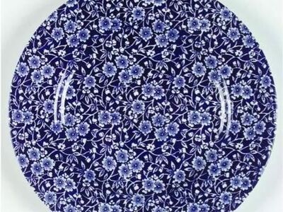 4pk Calico Blue by Queen's 10in Plates Set