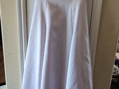 Vintage Night Scene California Light Purple Satin Formal Dress Size 7/8