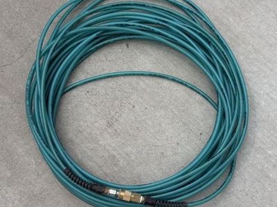 Flexeel 100 ft Air compressor hose with end fittings.