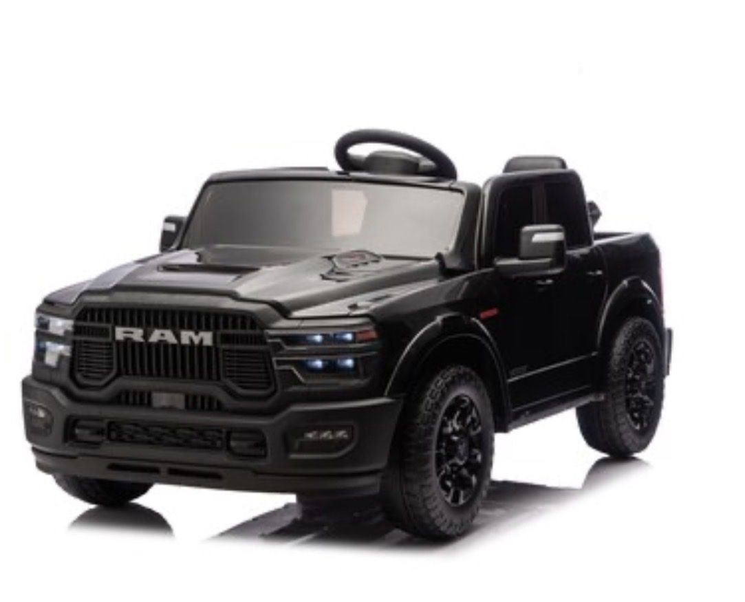 24V Kids Ride On Licensed Dodge RAM 2500 Truck Remote Control 2 Seater 4 Wheel Suspension