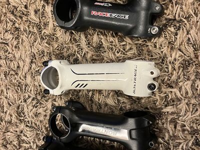 Mixed Lot of 5 Bontrager, RaceFace, & EC90 Bike Stems - Various Sizes & Materials