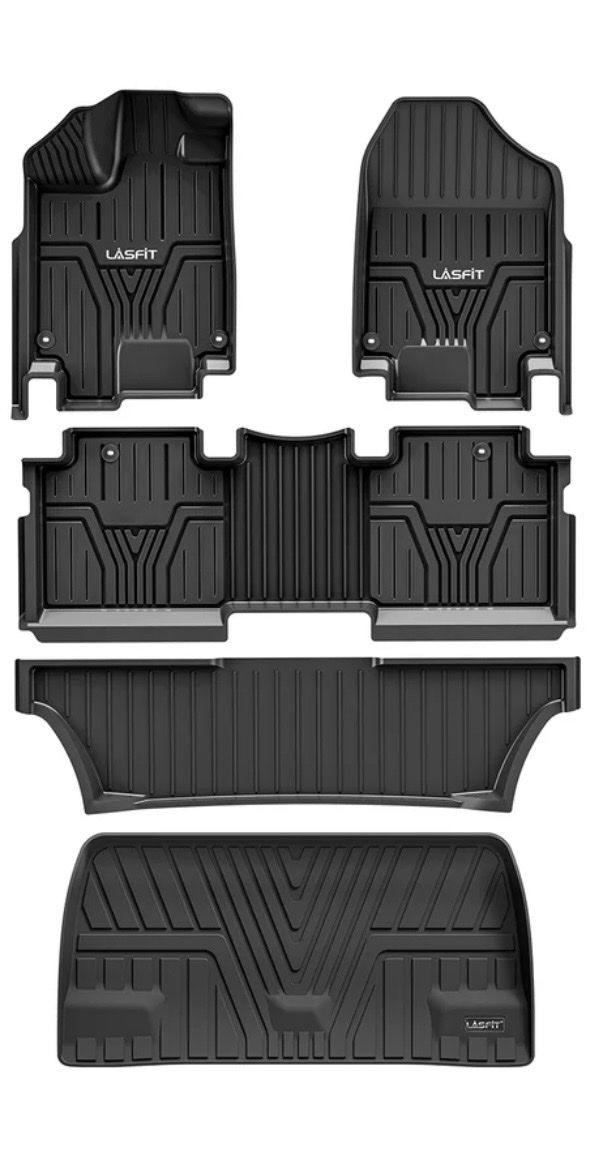 LASFIT 2018-2026 Honda Odyssey TPE Custom Floor Mats & Rear Cargo Liner All-Weather