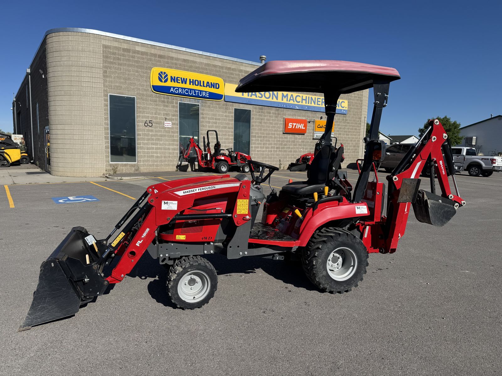2021 Massey Ferguson GC1725MB Subcompact Tractor with Backhoe