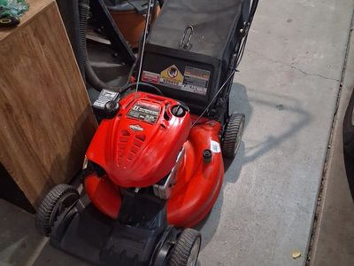 troy bilt self propelled gas mower with electric turn key start