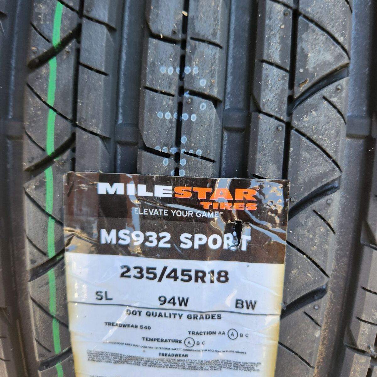 235/45r18 milestar ms932 sport