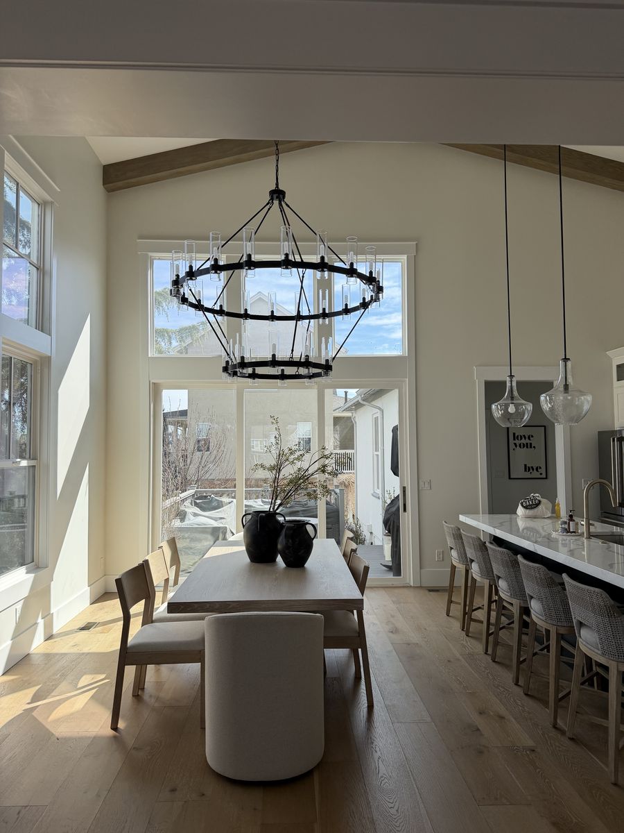 Large Wagon Wheel chandelier