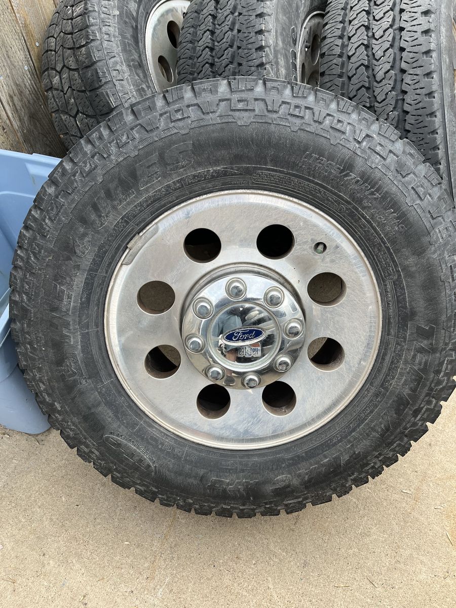 17" wheels and tires from a f250 8x170
